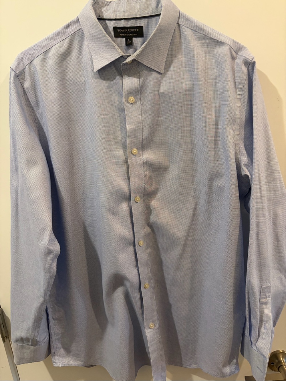 Banana Republic Men's Light Blue Dress Shirt